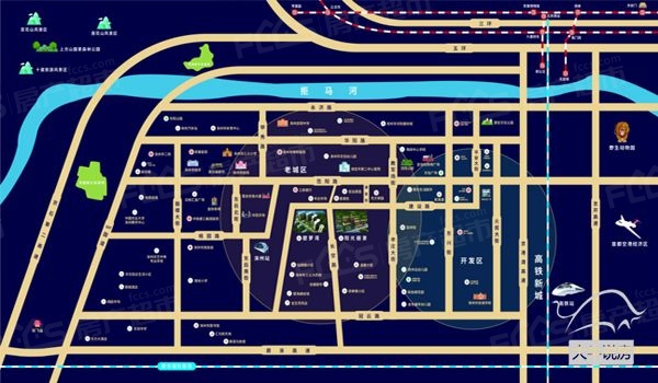 涿州宏遠(yuǎn)陽(yáng)光麗景區(qū)位圖